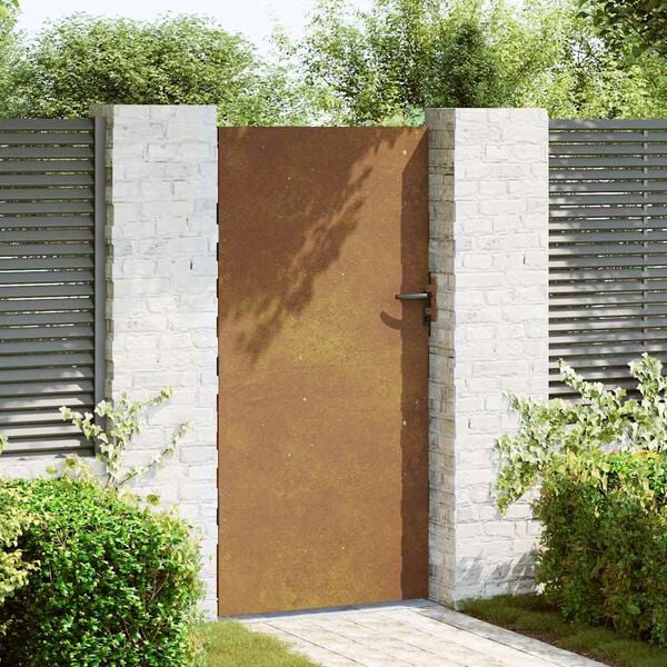 vidaXL Garden Gate 85x175 cm Corten Steel