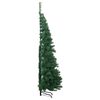 vidaXL Corner Artificial Christmas Tree Green 210 cm PVC and Metal