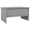 vidaXL Coffee Table Grey Sonoma 80x50x42.5 cm Engineered Wood