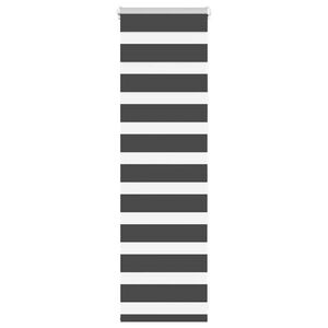 vidaXL Zebra Blind Black 40x100 cm Fabric Width 35.9 cm Polyester