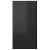 vidaXL TV Cabinets 2 pcs High Gloss Black 30.5x30x60 cm Engineered Wood