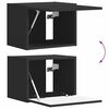 vidaXL TV Wall Cabinet 2 pcs Black 39 x 31 x 29.5 cm Engineered Wood