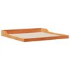 vidaXL Bed Frame Wax Brown 180 x 210 cm Solid Pine Wood