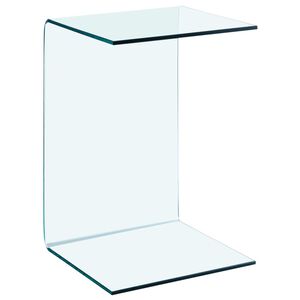 vidaXL Side Table 40x40x60 cm Tempered Glass