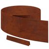 vidaXL Lawn Edging 4 pcs Rusty 450 x 0.05 x 25 cm Weathering Steel