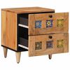 vidaXL Bedside Cabinet Natural 40 x 33.5 x 46 cm Solid Mango Wood