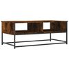 vidaXL Coffee Table Smoked Oak 100x51x40 cm Engineered Wood