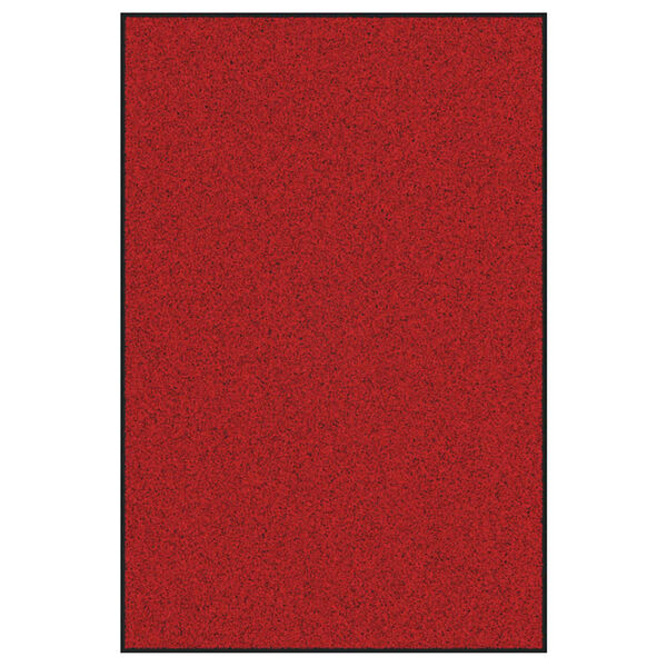 vidaXL Doormat Red and Black 120 x 180 cm Polypropylene and vinyl