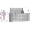 vidaXL Rabbit Cage Silver 300 x 100 x 210 cm Galvanised Steel