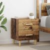 vidaXL Bed Cabinet 2 pcs Old Wood 40 x 35 x 47.5cm Engineered Wood