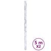 vidaXL Furniture Stickers Self-Adhesive Marble White 90x500 cm PVC