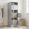 vidaXL Laundry Cabinet Grey Sonoma 50 x 68 x 162 cm Engineered wood