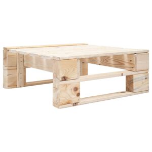 vidaXL Garden Pallet Ottoman Wood
