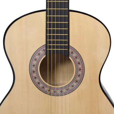vidaXL 12 Piece Classical Guitar Beginner Set 4/4 39