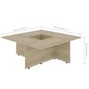 vidaXL Coffee Table Sonoma Oak 79.5x79.5x30 cm Engineered Wood