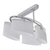 vidaXL Ceiling Lamp | Chrome and White | Metal frame, Glass shades | Medium