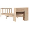 vidaXL Bookcase Bed without Mattress 90x190 cm Single Solid Wood Pine