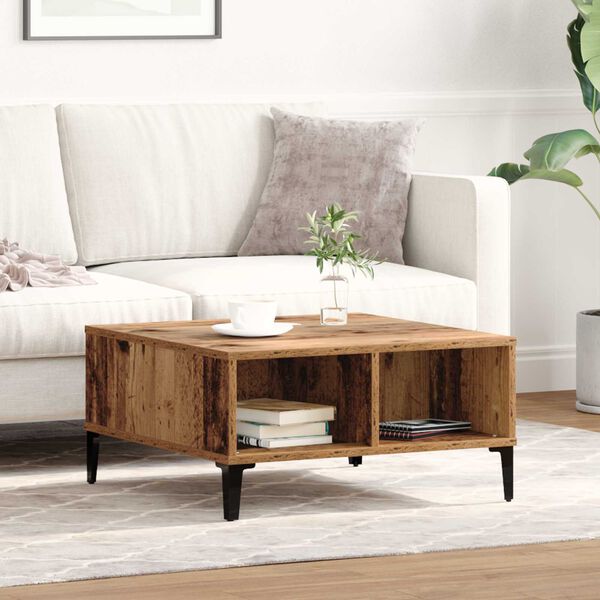 vidaXL Coffee Table Old Wood 60 x 60 x 30 cm