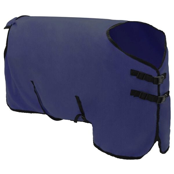 vidaXL Horse Blanket Navy Blue Polyester
