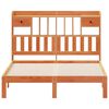 vidaXL Bookcase Bed without Mattress Wax Brown 140x200cm Solid Wood Pine