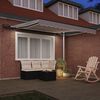 vidaXL Retractable Awning Manual Light grey 300 x 250 cm Fabric