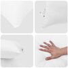 vidaXL Duvet Set with Pillow 2 pcs White Microfibre