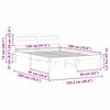 vidaXL Bed Frame with Headboard White 120 x 190 cm Solid Pine Wood