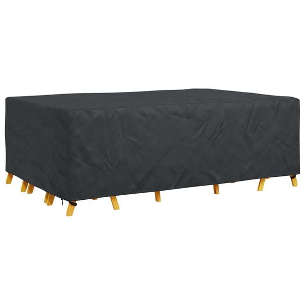 vidaXL Furniture Cover Plain Black 300 x 200 x 90 cm 210D