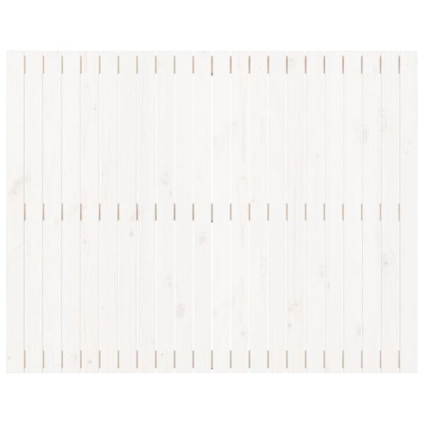 vidaXL Wall Headboard White 140x3x110 cm Solid Wood Pine