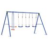 vidaXL Outdoor Swing Set Multicolour 330 x 185 x 185 cm Steel and PE