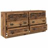 vidaXL Sideboards 2 pcs Old Wood 70 x 35.5 x 67.5 cm Engineered Wood