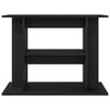 vidaXL Aquarium Stand Black Oak 80x35x60 cm Engineered Wood