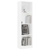 vidaXL 4-Tier Book Cabinet White 40x24x142 cm Engineered Wood