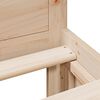 vidaXL Bed Frame without Mattress with Headboard 120x190 cm Small Double Solid Wood Pine