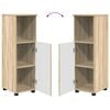 vidaXL Bathroom Furniture Set 5 pcs Sonoma Oak Engineered wood & Metal
