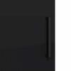 vidaXL Bathroom Cabinet Black 30 x 35 x 80 cm Engineered wood & Metal