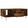 vidaXL Coffee Table Smoked Oak 90x50x36.5 cm Engineered Wood
