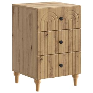 vidaXL Bedside Cabinet Artisan Oak 43x 41 x 66.5 cm Engineered Wood
