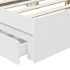 vidaXL Storage Bed with Headboard White 150 x 200 cm Engineered Wood