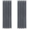 vidaXL Blackout Curtains 2 pcs Light Grey 140 x 260 cm Velvet