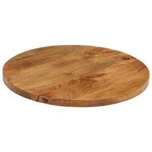 vidaXL Table Top &Oslash; 40x2.5 cm Round Solid Wood Mango