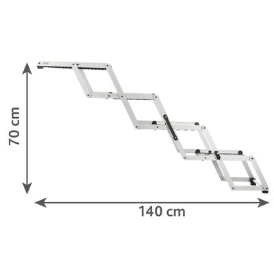 TRIXIE Folding Pet Steps 4-step 160x70 cm Aluminium