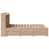 vidaXL Bookcase Bed without Mattress 150x200 cm King Size Solid Wood Pine