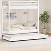 vidaXL Bed Frame White 90 x 200 cm Solid Pine wood