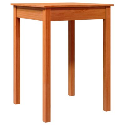 vidaXL Dining Table Wax Brown 55x55x75 cm Solid Wood Pine
