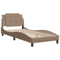 vidaXL Bed Frame with Headboard Cappuccino 80x200 cm Faux Leather