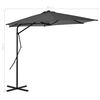vidaXL Garden Parasol with Steel Pole 300 cm Anthracite