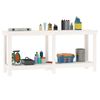 vidaXL Work Bench White 180x50x80 cm Solid Wood Pine