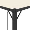 vidaXL Gazebo with Louvered Roof 3x4 m Cream Fabric and Aluminium
