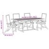 vidaXL 5 Piece Garden Dining Set Solid Wood Acacia and Textilene